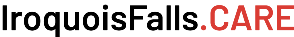 Timmins Care Text reads "MentalHealth.CARE" where "MentalHealth." is black and ".CARE" is red. Cochrane District Social Services Administration Board