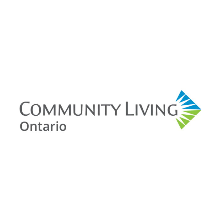 Timmins Care Logo of Community Living Ontario featuring the organization's name in gray text accompanied by a blue and green abstract emblem on a white background. Cochrane District Social Services Administration Board