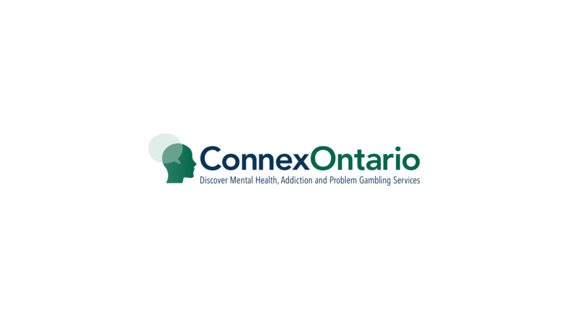 Timmins Care ConnexOntario logo with tagline "Discover Mental Health, Addiction and Problem Gambling Services" and a profile silhouette next to the text. Cochrane District Social Services Administration Board