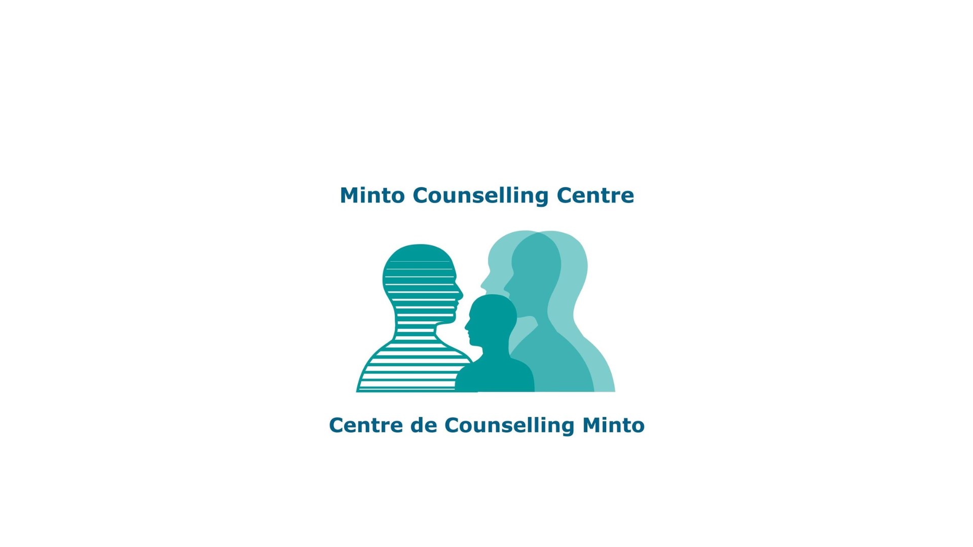 Timmins Care Logo of Minto Counselling Centre featuring silhouettes of three figures in teal with text "Minto Counselling Centre" above and "Centre de Counselling Minto" below. Cochrane District Social Services Administration Board