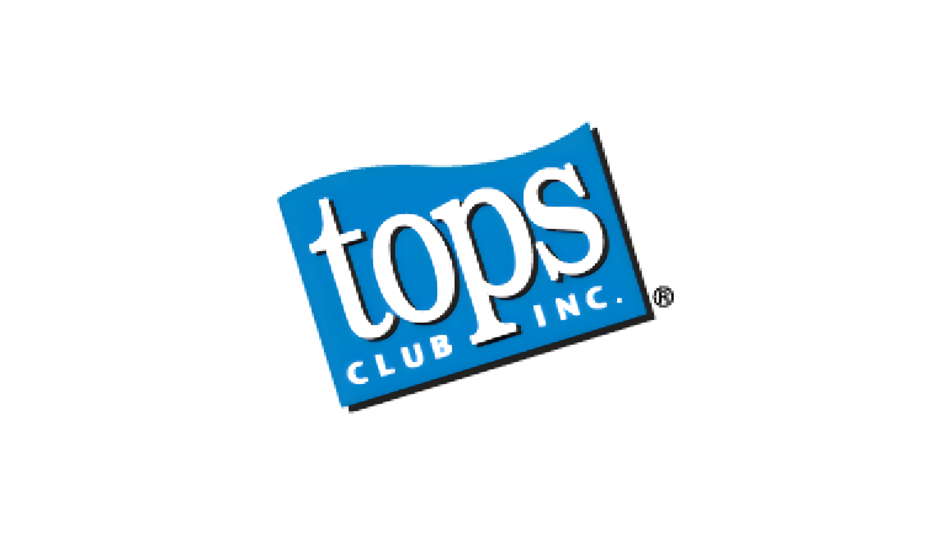 Timmins Care Logo of TOPS Club Inc. featuring the word "tops" in lowercase white letters on a blue rectangular background, with "CLUB INC." in smaller white uppercase letters underneath. Cochrane District Social Services Administration Board